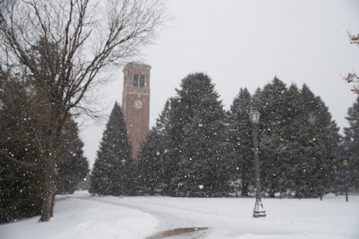 Winter Campanile scene